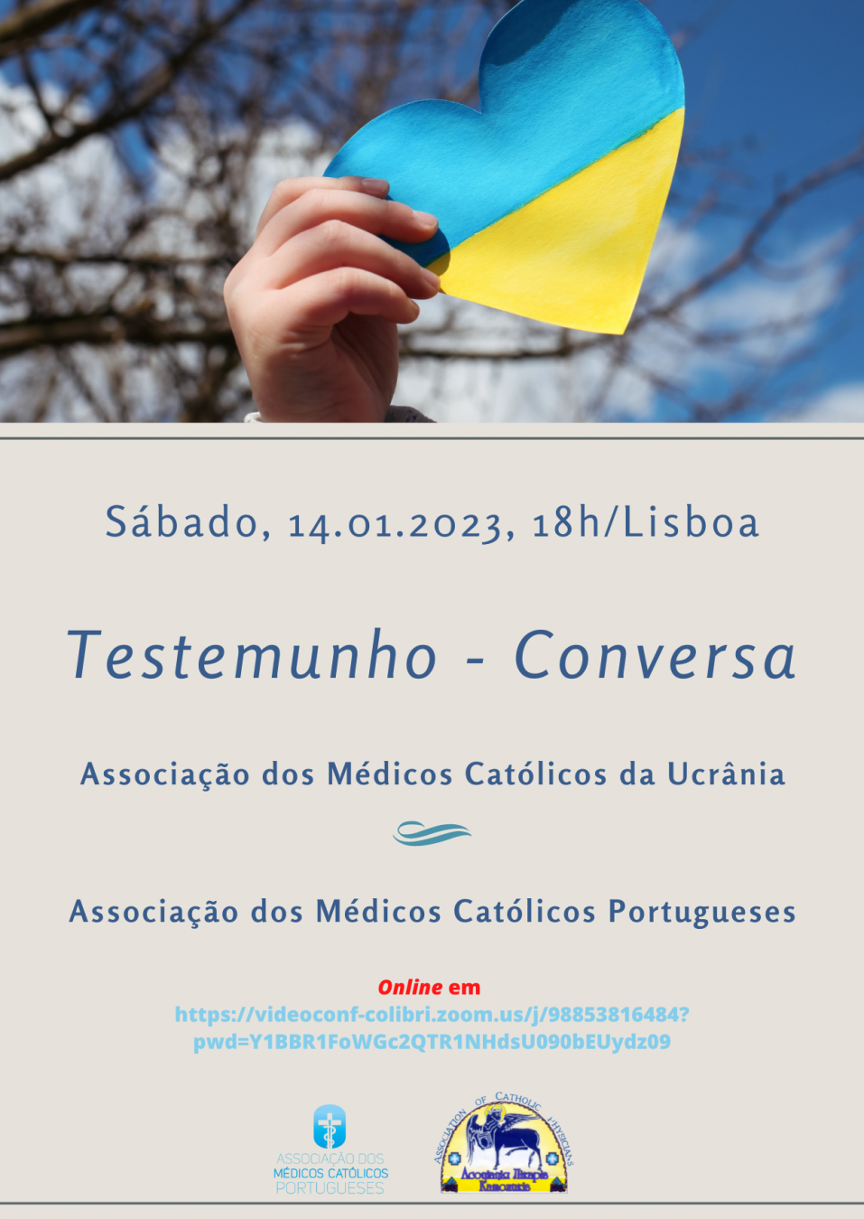 14 de janeiro: Diálogo entre médicos portugueses e ucranianos