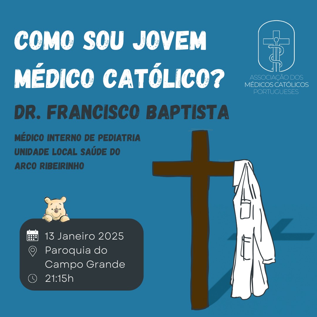13 de Janeiro: AMCP Lisboa convida o médico Francisco Baptista para um testemunho 
