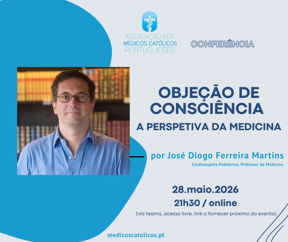 28.05.206: webinar «Objeção de Consciência: a perspetiva da Medicina» 