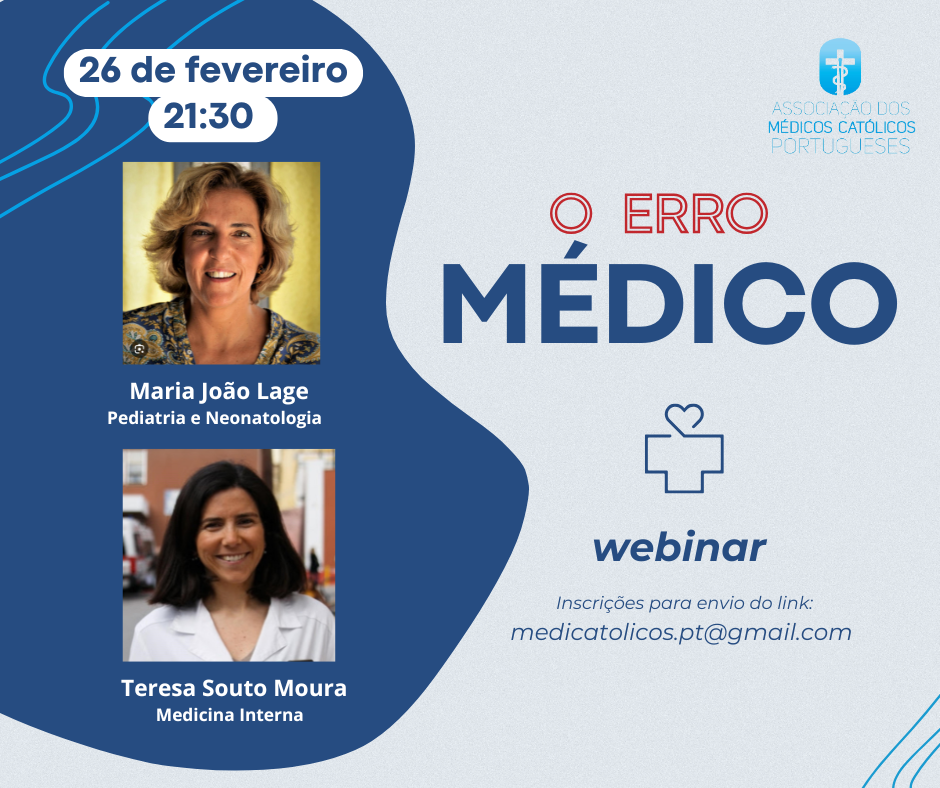 26 de fevereiro: webinar sobre «O Erro Médico»