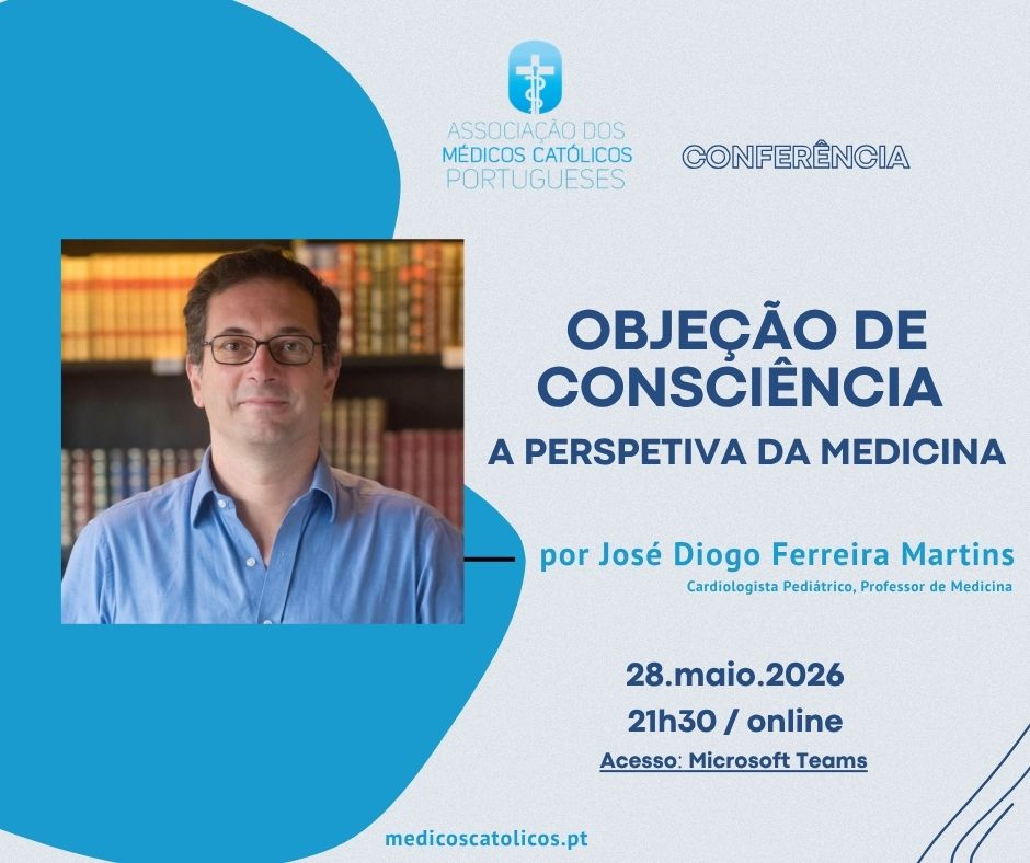 28.05.206: webinar «Objeção de Consciência: a perspetiva da Medicina» 